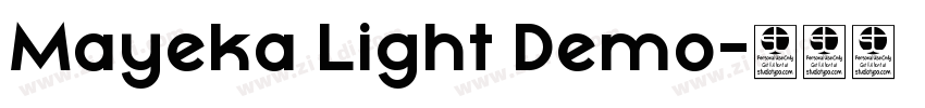 Mayeka Light Demo字体转换